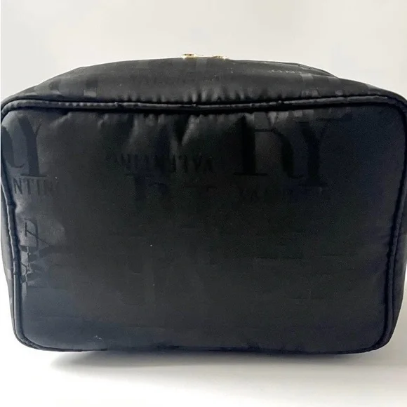 Valentino Black Canvas Vanity Bag with Gold Hardware - Picture 5 of 10